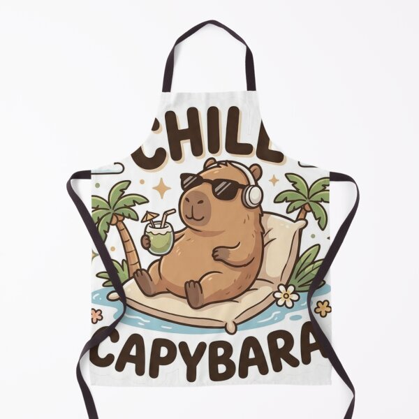 Item preview, Chill Capybara Sticker – Cute Relaxing Animal Meme with Sunglasses & Coconut Drink | Funny Aesthetic Capybara Design designed and sold by Velmora Studio.