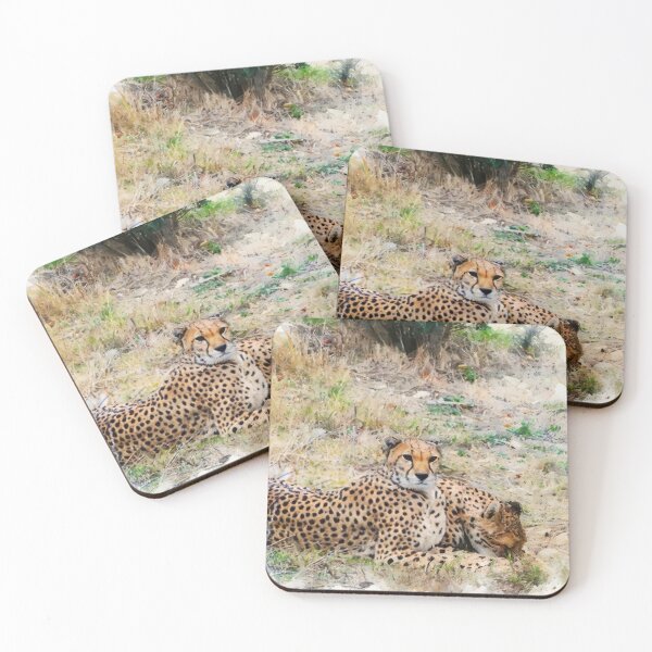 Item preview, Cheetah at Rest – Wildlife Photography Transformed into Watercolor Art designed and sold by M.ALK.Watercolor.