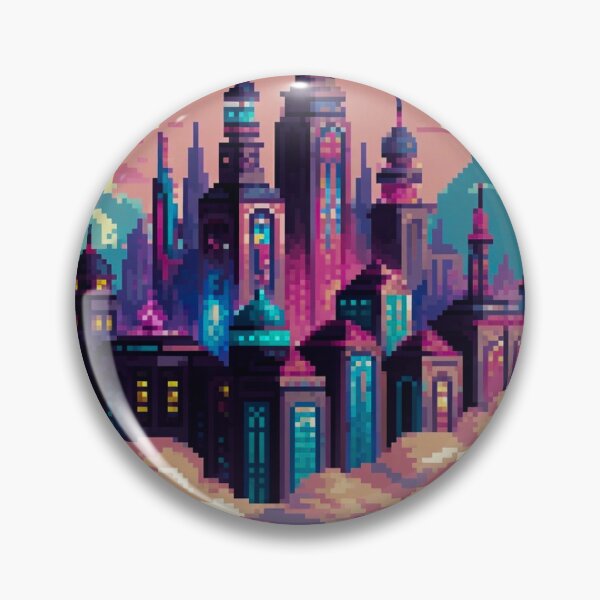 Item preview, Pastel Pixel Gaming Landscapes – Retro Aesthetic Posters & Totes designed and sold by sam54796.
