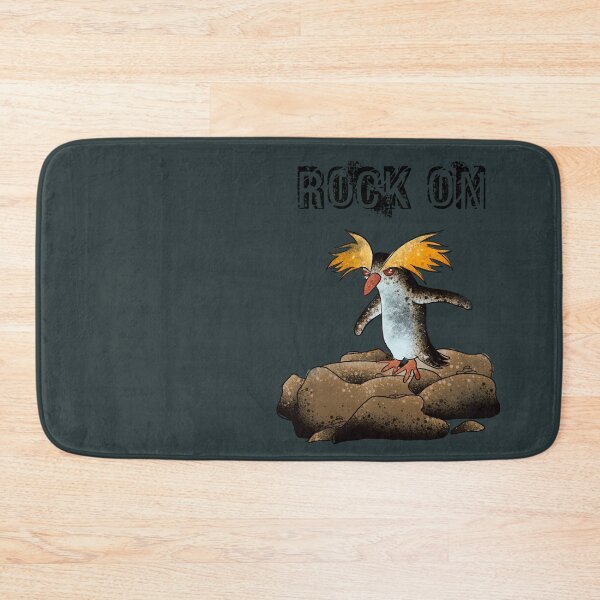 Item preview, Rock On Rockhopper Penguin - Cute Rocker Bird Illustration designed and sold by TheArtOfTreble.