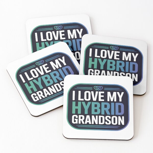 Item preview, I Love My Hybrid Grandson designed and sold by graphic-genie.