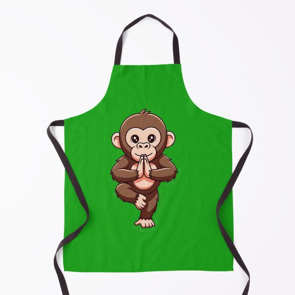 Item preview, Cute Yoga Monkey Meditating Sticker – Funny Zen Animal Namaste Meditation Cartoon designed and sold by zohocreations.