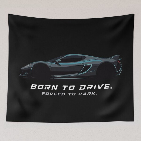 Item preview, Born To Drive, Forced To Park — Sports Car Silhouette Design designed and sold by magiquecreations.