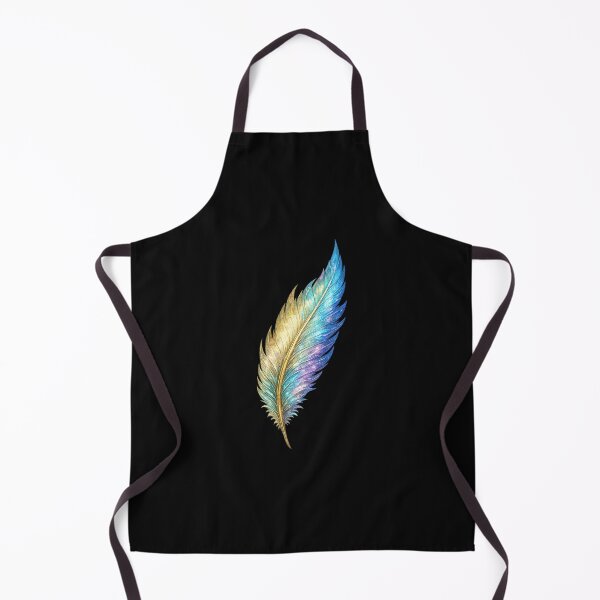 Item preview, Iridescent Golden Blue Fantasy Feather designed and sold by RobertLeibowitz.
