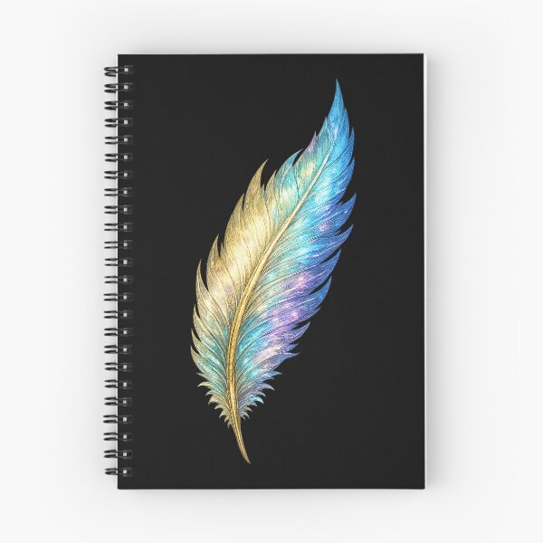 Item preview, Iridescent Golden Blue Fantasy Feather designed and sold by RobertLeibowitz.