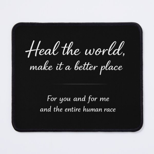 Item preview, Heal the World | Peace Love Unity | Inspirational Message Design designed and sold by flowerpower999.