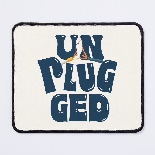 Item preview, Deep Space Blue Vintage Groovy Quote – Unplugged Retro Type designed and sold by knag_sunpetal.