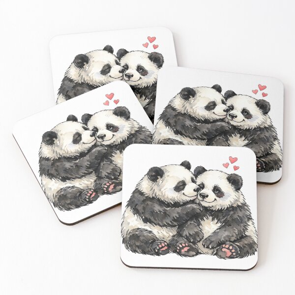 Item preview, Pandas In Love designed and sold by Lion and Lamb Design.