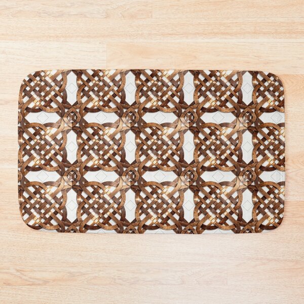 Item preview, A woven pattern made of wood #2 designed and sold by Ratatosk-AI.
