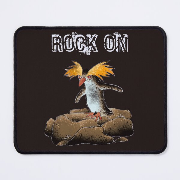 Item preview, Rock On Rockhopper Penguin - Cute Rocker Bird Illustration With Sass designed and sold by TheArtOfTreble.