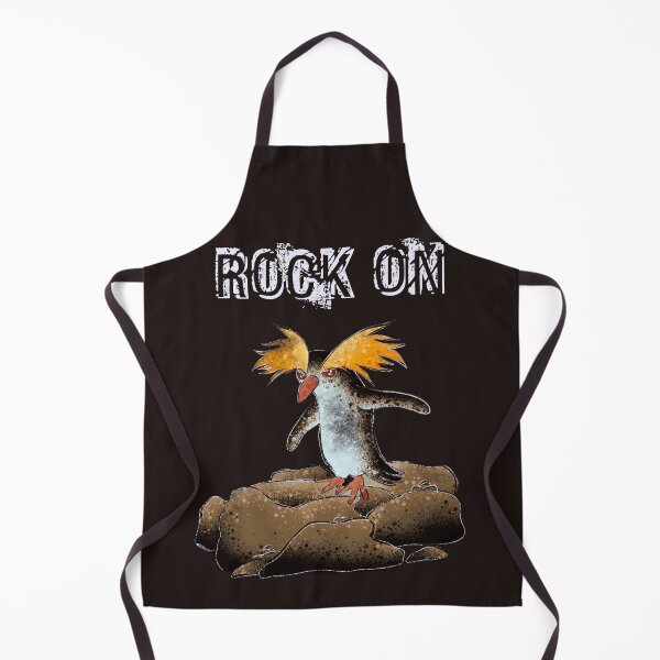 Item preview, Rock On Rockhopper Penguin - Cute Rocker Bird Illustration With Sass designed and sold by TheArtOfTreble.