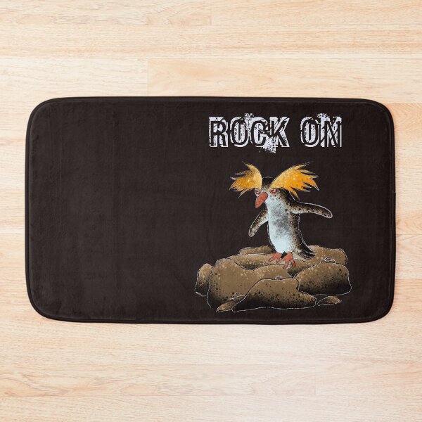 Item preview, Rock On Rockhopper Penguin - Cute Rocker Bird Illustration With Sass designed and sold by TheArtOfTreble.