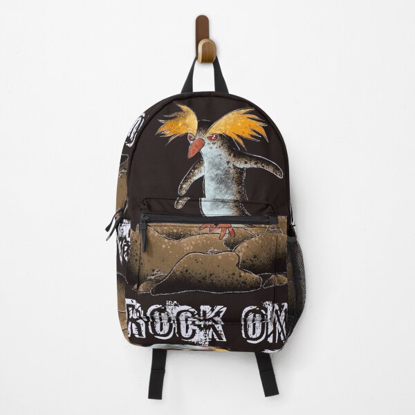 Item preview, Rock On Rockhopper Penguin - Cute Rocker Bird Illustration With Sass designed and sold by TheArtOfTreble.