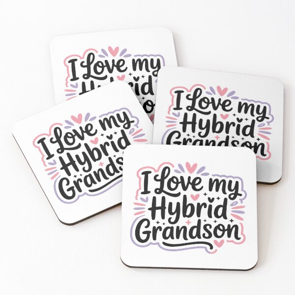 Item preview, I Love My Hybrid Grandson designed and sold by graphic-genie.