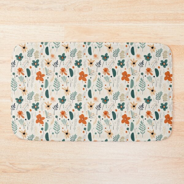 Item preview, Orange Retro Flower Motif designed and sold by PetalandPixal.