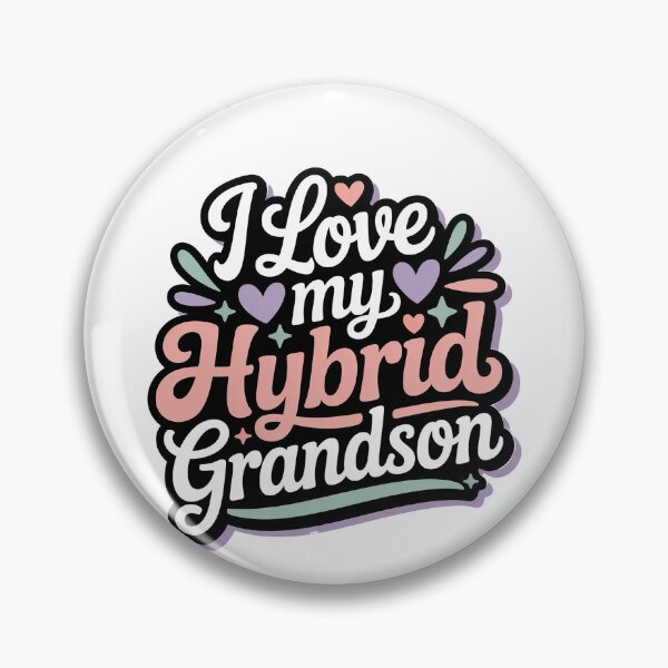 Item preview, I Love My Hybrid Grandson designed and sold by graphic-genie.