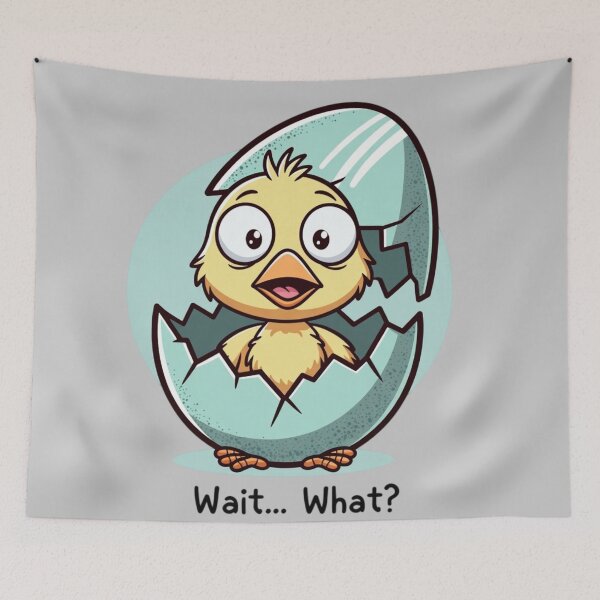 Item preview, Wait What Chick Funny Easter Surprise designed and sold by PixelVibe782.