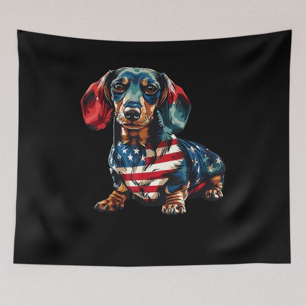 Item preview, Dachshund Dog 4th of July American Flag Gifts for Men Women designed and sold by Boutkimaewab.