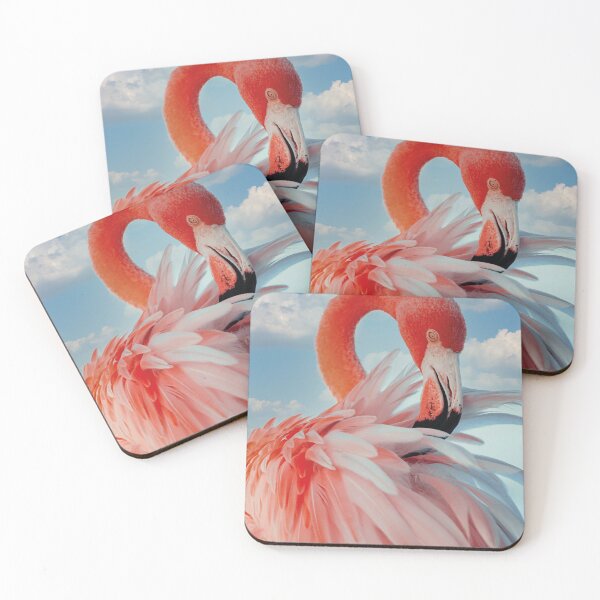 Item preview, Elegant flamingo in sunlight, tropical nature design designed and sold by Mauswohn.