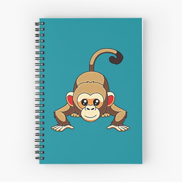Item preview, Cute Crawling Monkey Sticker – Funny Playful Cartoon Animal Kids Friendly Design designed and sold by zohocreations.