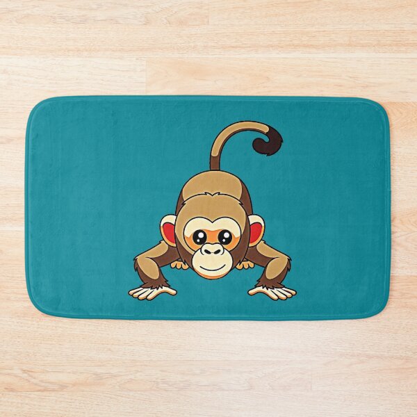 Item preview, Cute Crawling Monkey Sticker – Funny Playful Cartoon Animal Kids Friendly Design designed and sold by zohocreations.
