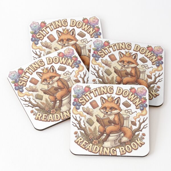 Item preview, Reading Fox on Toilet designed and sold by Prism-Bubble.