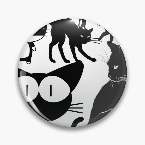 Item preview, Patrón de gatos negros | Estética de gato adorable y espeluznante designed and sold by PRFashions.