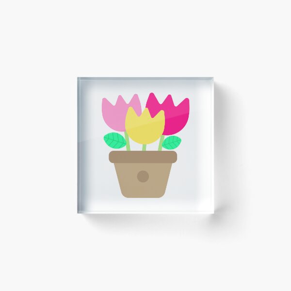 Item preview, Cute Spring Tulip Flowers in Clay Pot for Gardening Hobby Nature Celebration designed and sold by nuchz.