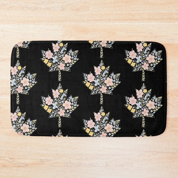 Item preview, Pastel Floral Maple Leaf – Canadian Wildflower Botanical Art | Elegant Nature Canada Design designed and sold by Globalcitytees.