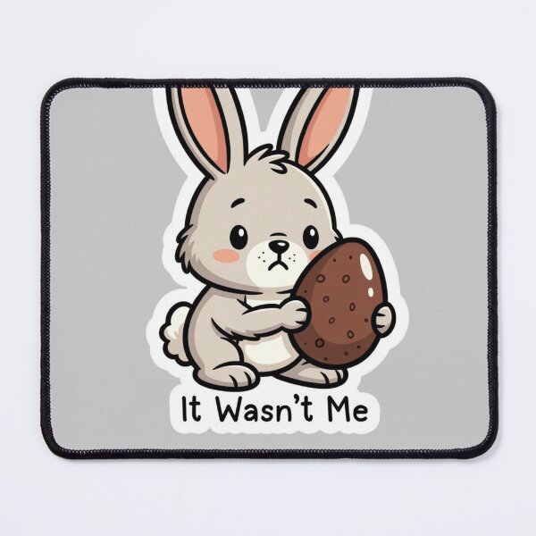 Item preview, It Wasn’t Me Funny Easter Bunny designed and sold by PixelVibe782.