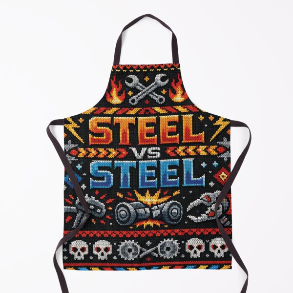 Item preview, Steel vs Steel Robot Combat Battle Knitting Pattern designed and sold by Mauswohn.
