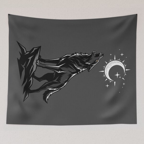 Item preview, Lone Wolf Howling at the Moon designed and sold by SolaoLab.