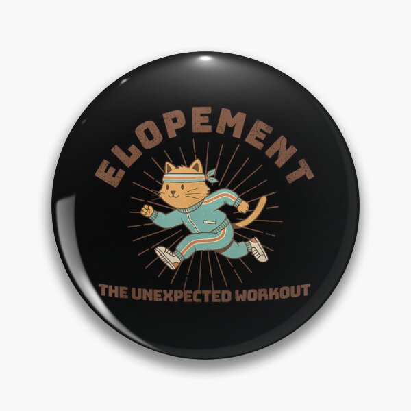 Item preview, Funny Running Cat Elopement The Unexpected Workout Retro Fitness Gym Humor designed and sold by EricCotanori.