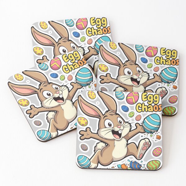 Aperçu de l'œuvre Lapin Hyper Chaos des Œufs créée et vendue par PixelVibe782.