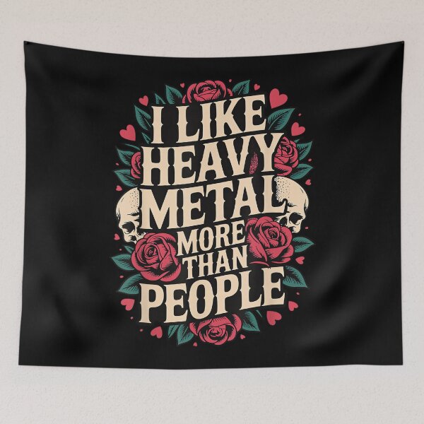 Item preview, I Like Heavy Metal More Than People designed and sold by AnnUWatts.