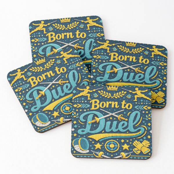Item preview, Born to Duel Fencing Sport Lifestyle Knitting Patterns designed and sold by Mauswohn.
