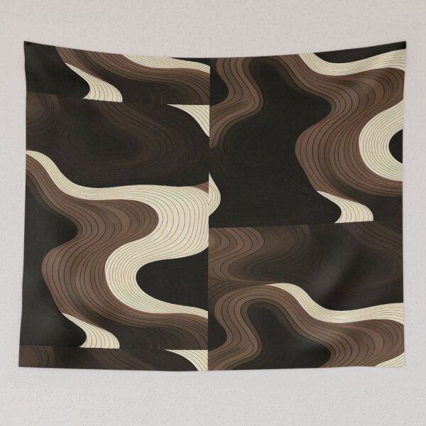 Item preview, Drawing of a minimalist wave designed and sold by NivyasArtistry.