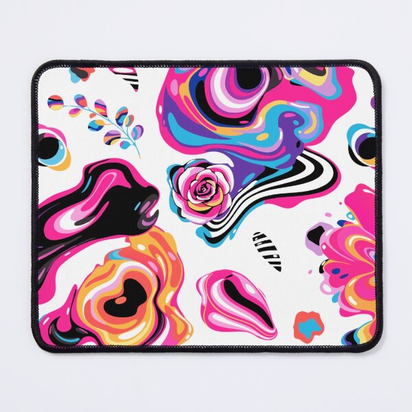 Item preview, A vibrant and colorful abstract floral design on a white background designed and sold by Creative88Art.