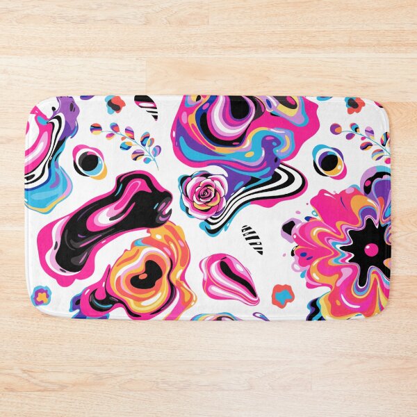 Item preview, A vibrant and colorful abstract floral design on a white background designed and sold by Creative88Art.