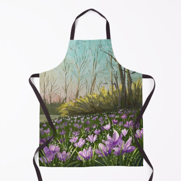 Item preview, Sunlit Crocus Flower Field - Wildflower Meadow designed and sold by rnmarts.
