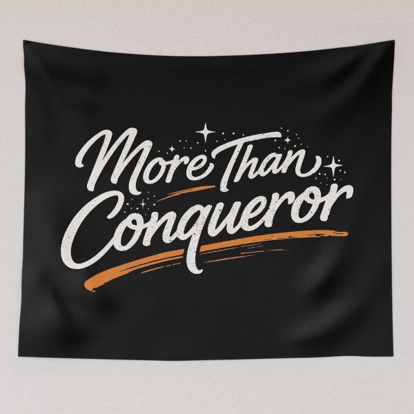 Item preview, More Than Conqueror – Christian Faith Victory designed and sold by Verse & Vibes.