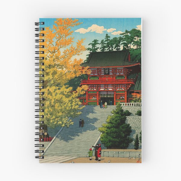 Item preview, Tsuruokahachimangu by Hasui Kawase | Japanese Shrine Poster | Japandi Cultural Heritage Wall Decor designed and sold by artofuniverse.