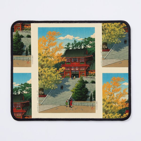 Item preview, Tsuruokahachimangu by Hasui Kawase | Japanese Shrine Poster | Japandi Cultural Heritage Wall Decor designed and sold by artofuniverse.