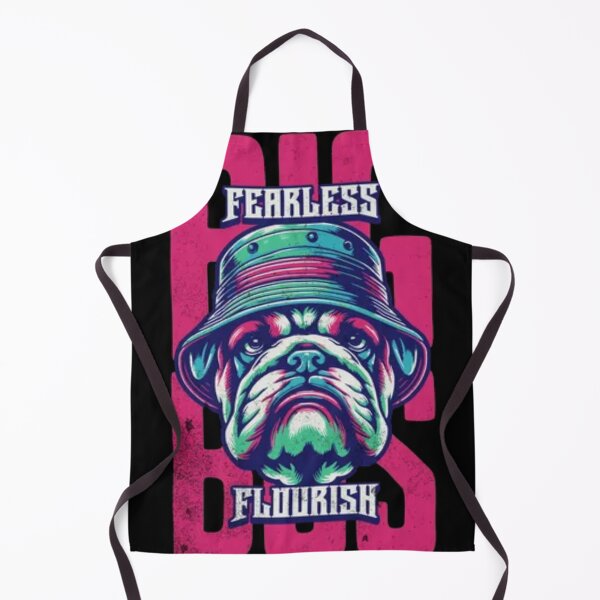 Item preview, Fearless Big Boss Bulldog - Urban Streetwear Dog in Bucket Hat designed and sold by GenZFashion000.