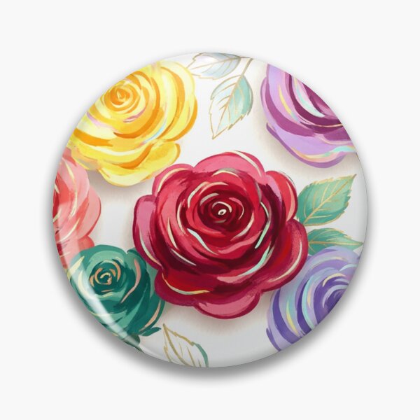 Item preview, A colorful floral pattern of roses designed and sold by Creative88Art.