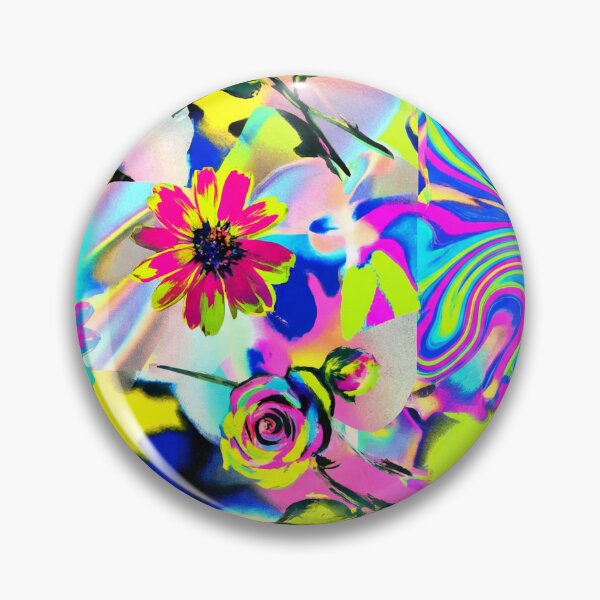 Item preview, A vibrant floral pattern with colorful flowers and swirling designs designed and sold by Creative88Art.