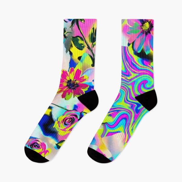 Item preview, A vibrant floral pattern with colorful flowers and swirling designs designed and sold by Creative88Art.