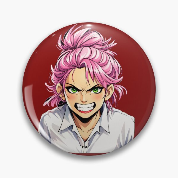 Item preview, Furious pink-haired girl – Manga anger expression illustration designed and sold by chromyral-creations.