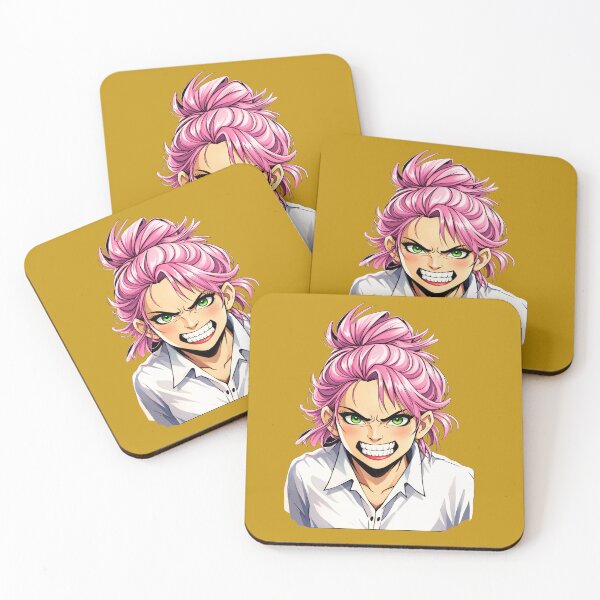 Item preview, Furious pink-haired girl – Manga anger expression illustration designed and sold by chromyral-creations.