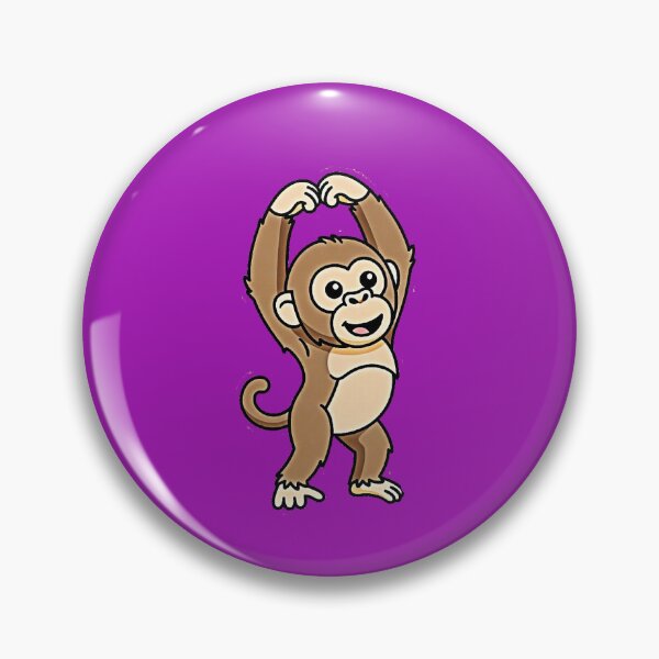 Item preview, Cute Hanging Monkey Cartoon Sticker | Funny Jungle Animal Kawaii Design designed and sold by zohocreations.